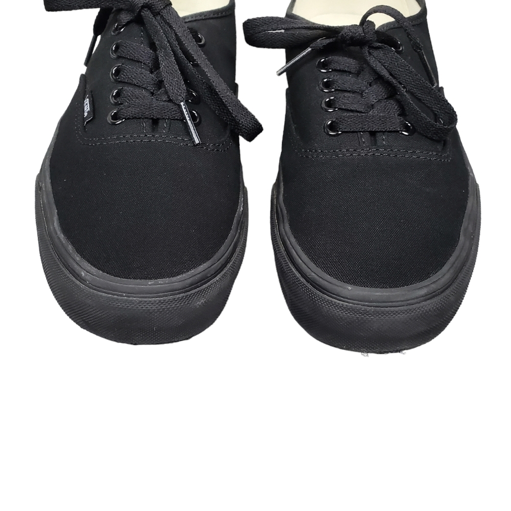 Vans Womens Black Lace Up Sneakers Size 10.5 - Picture 4 of 10